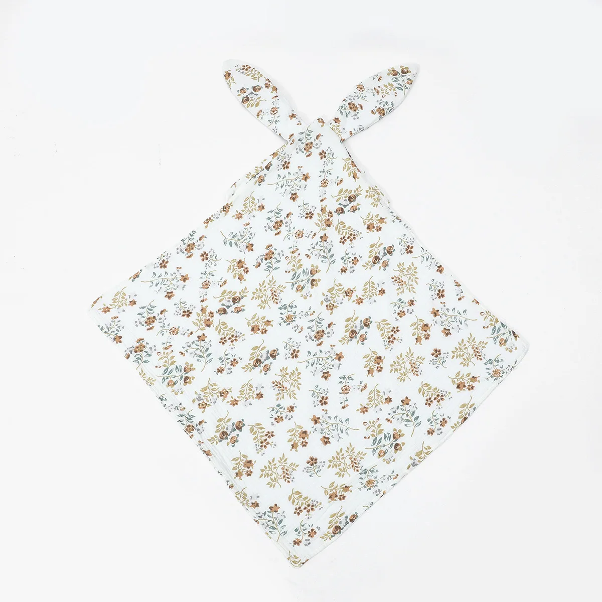 Serviette de Bain Bébé à Capuche Blanc motif fleurs en Coton – Cape Douce avec Oreilles de Lapin, Peignoir et Couverture d’Enveloppement pour Nouveau‑Nés et Enfants – Image 2