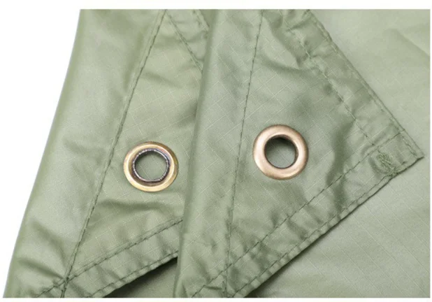 Poncho de Pluie Militaire 3-en-1 Vert – Imperméable Multifonction, Abri de Survie & Tapis de Sol pour Randonnée et Camping – Image 6