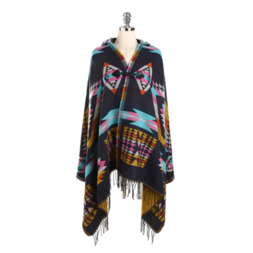 poncho bohème chic