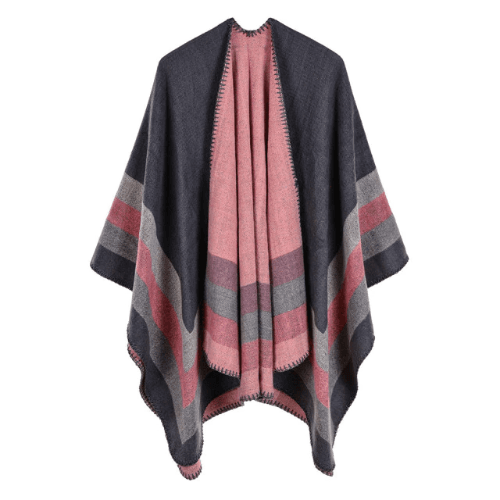 élégant poncho en cachemire