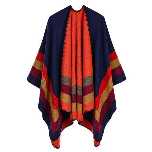 stylé poncho rétro femme