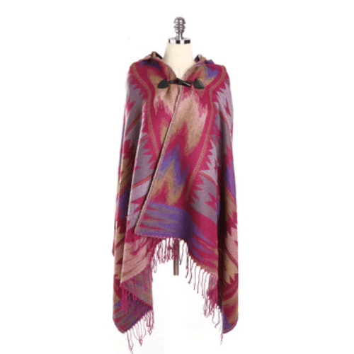 poncho doux femme