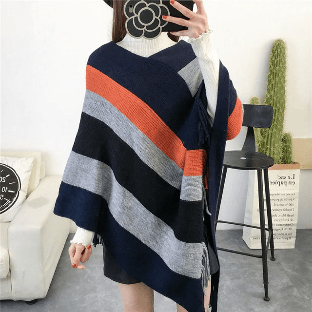 poncho tendance féminin
