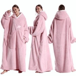couverture poncho polaire