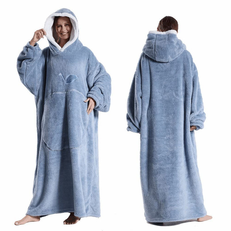 poncho polaire femme