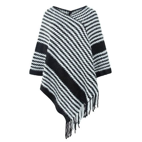poncho détail frange