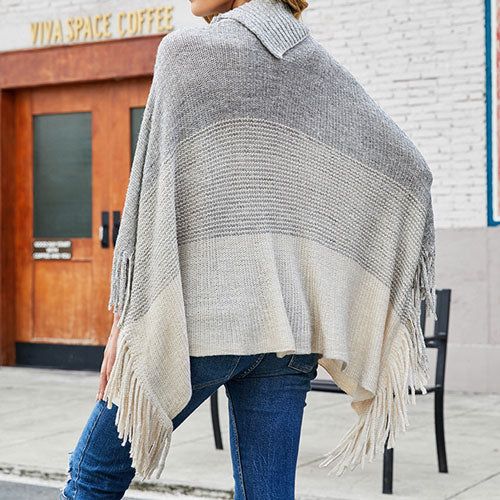 Poncho teintes sobres