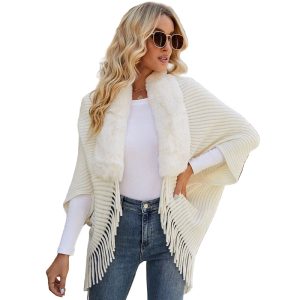 poncho cardigan élégant