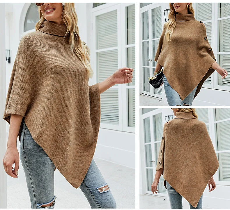 poncho asymétrique