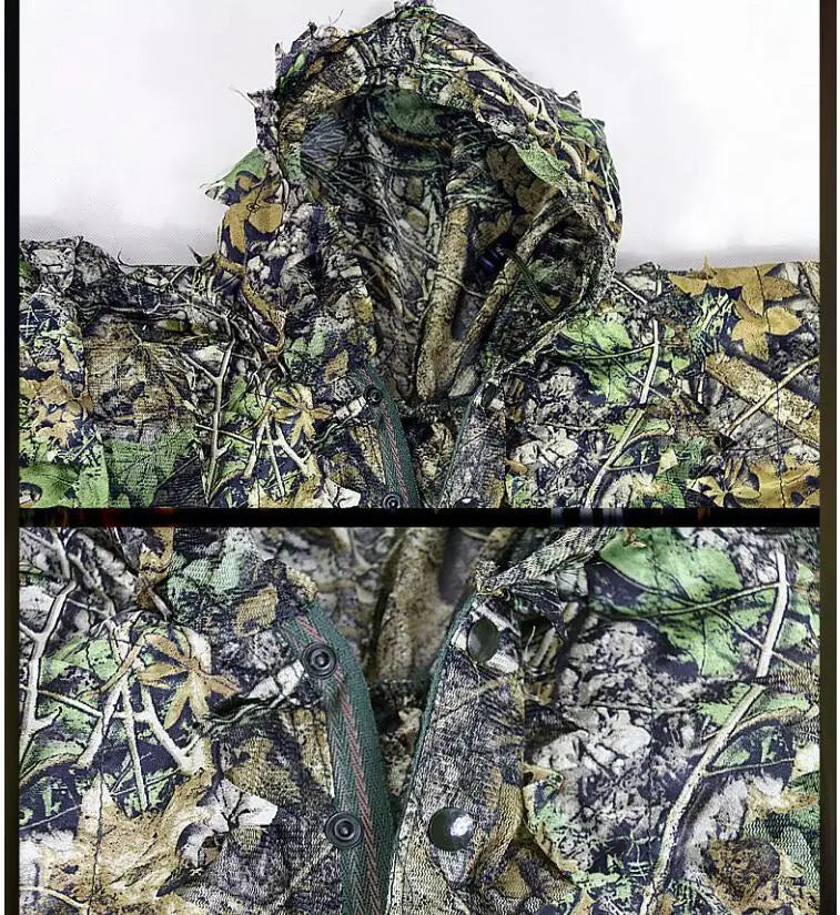 Détail d'un poncho Ghillie