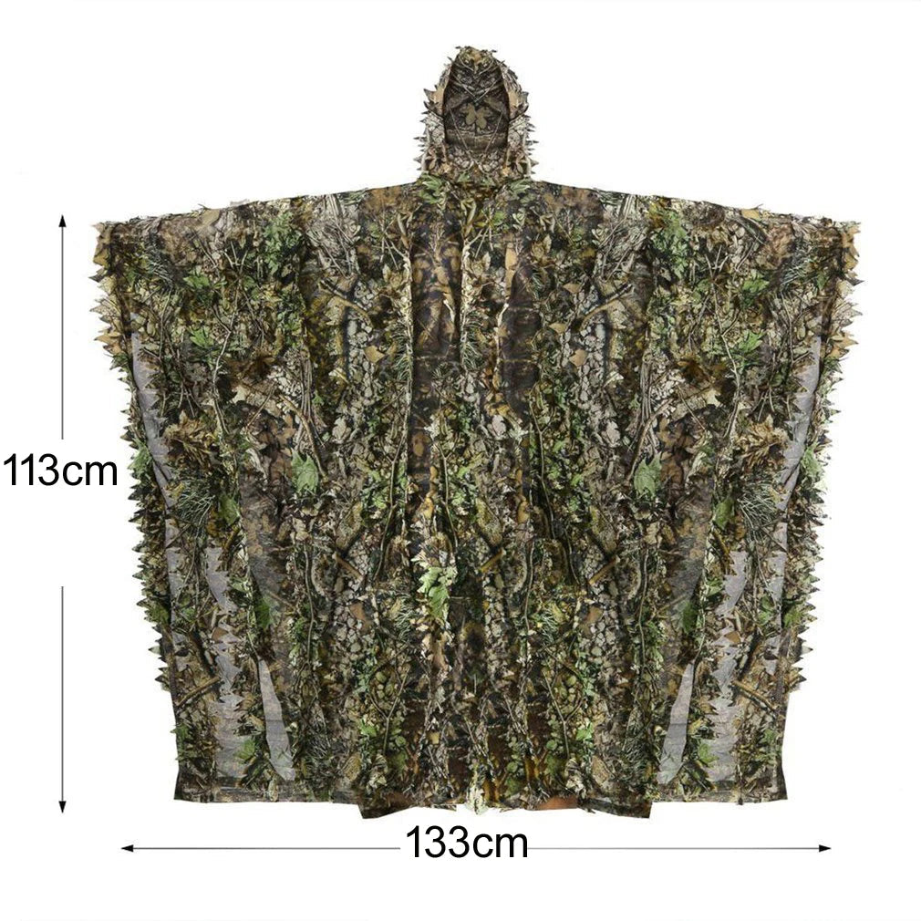 Poncho camouflage avec capuche