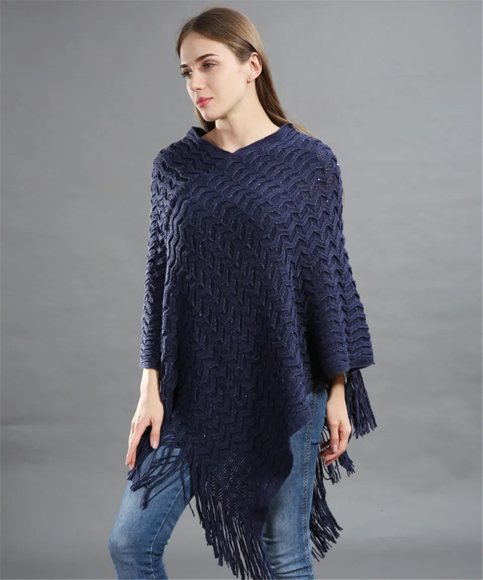poncho raffiné et confortable