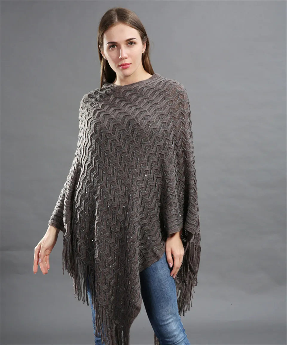 poncho élégant fringues