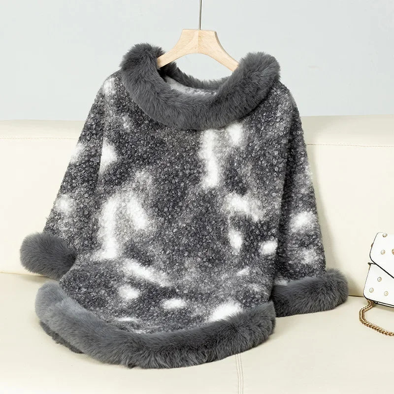 poncho unique hiver