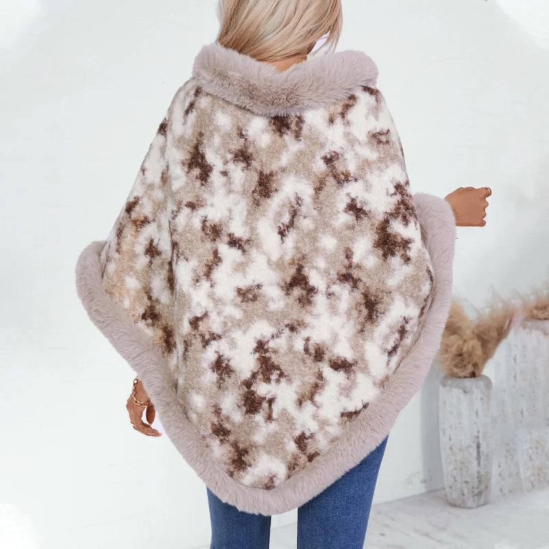 poncho hiver doux