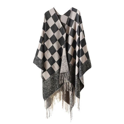 Écharpe plaid en cachemire