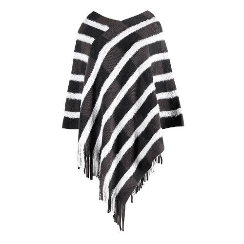 poncho femme chaud