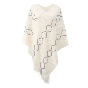 poncho chaud-femme