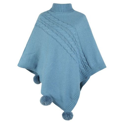 Poncho Long-Femme chaud
