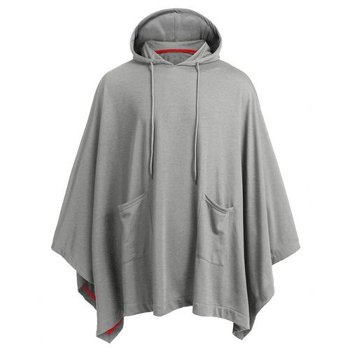 Poncho Polyester Capuche orange