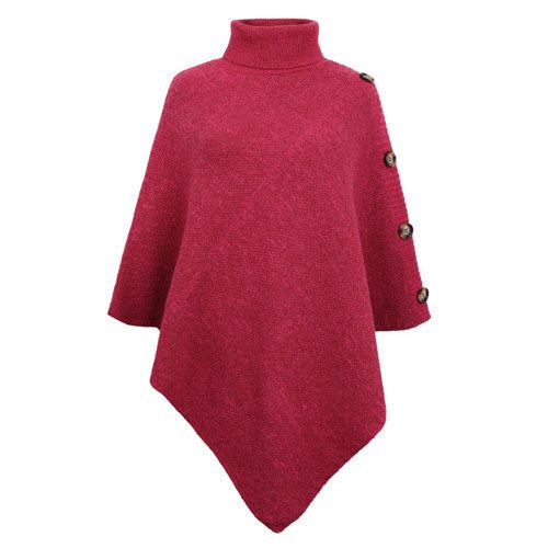élégant poncho avec col roulé