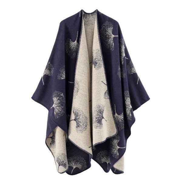 Poncho réversible imprimé