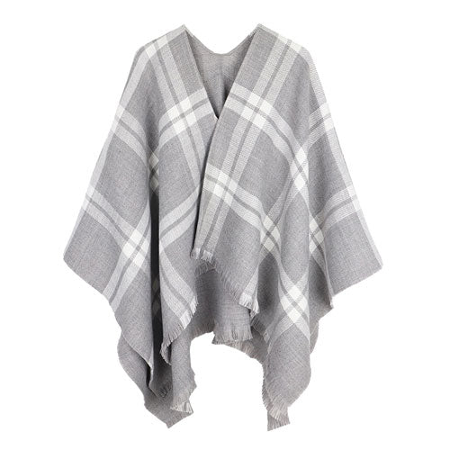 poncho carreaux cachemire