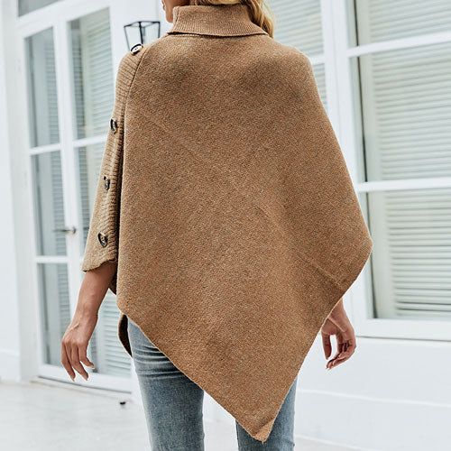 poncho roulé chic