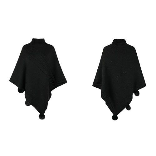 Poncho Long-Femme toute saison