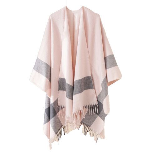 Poncho pour l'hiver en coton