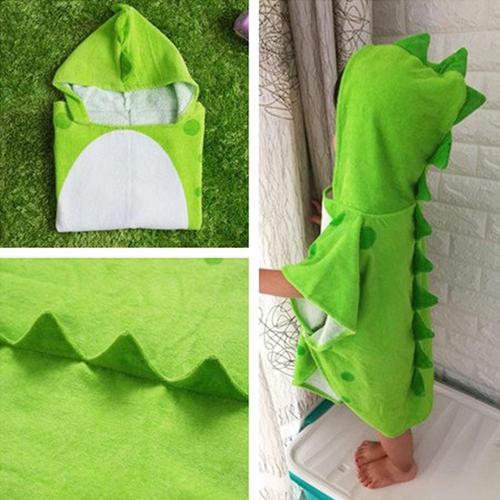 Poncho doux dinosaure