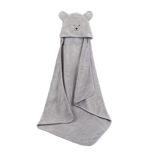 poncho velours bain bébé