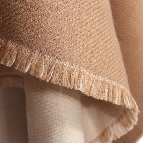 Poncho cachemire bi-ton élégant