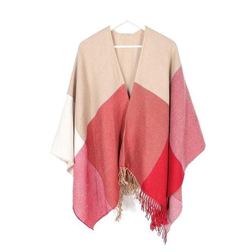 poncho franges élégant