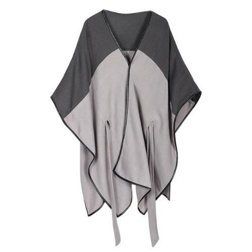 élégant poncho hiver