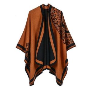 poncho châle oriental femme