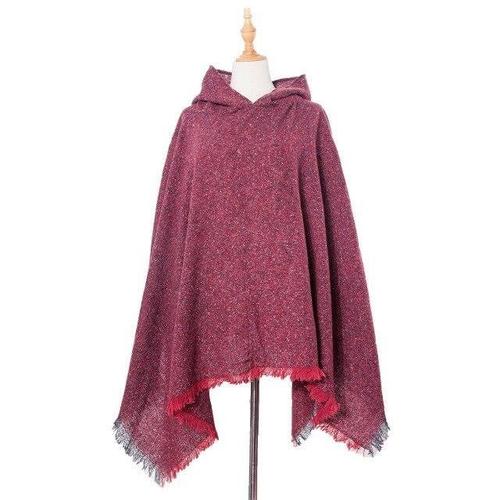 poncho stylé femme