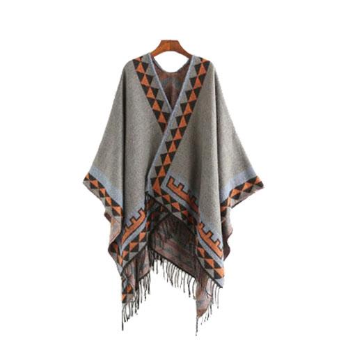Poncho acrylique confortable