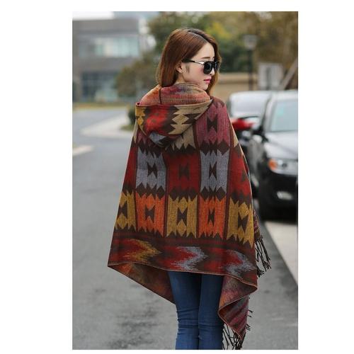 poncho coloré