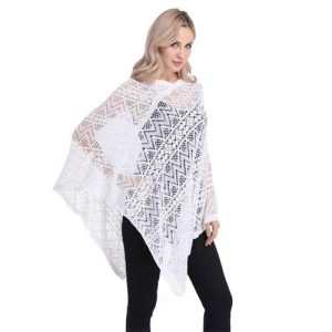 poncho dentelles fin femme