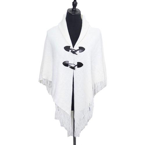 poncho avec boutons