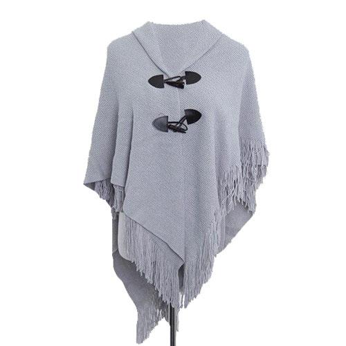 poncho doux laine