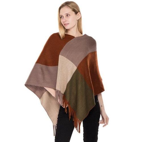 poncho motif tendance