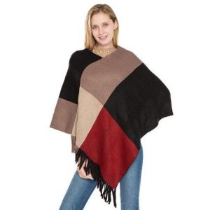 poncho laine hiver