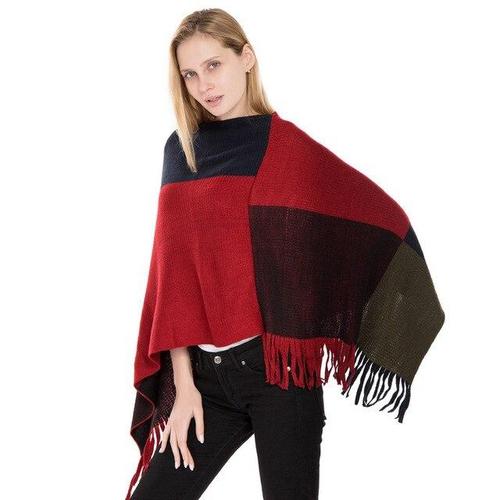 chaud poncho laine
