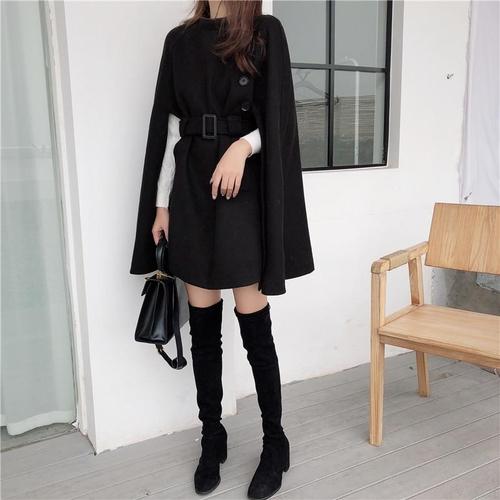 poncho chaud femme