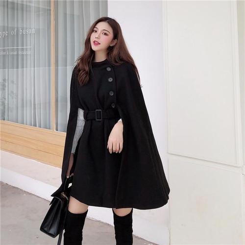 poncho hiver ceinture