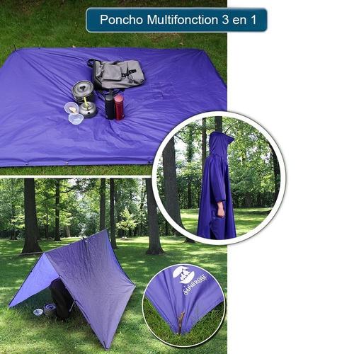 Poncho pluie repliable sac