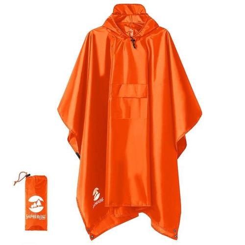 Poncho imperméable capuche