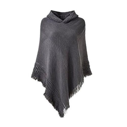 poncho chaleureux femme